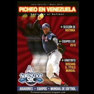 Ramon Jones on the cover of ditigal magazine, "Picheo en Venezuela"  (click to view online)